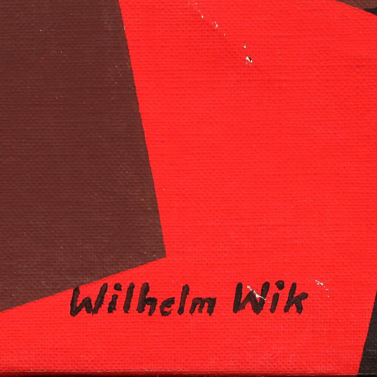 WILHELM WIK, duk, sign.