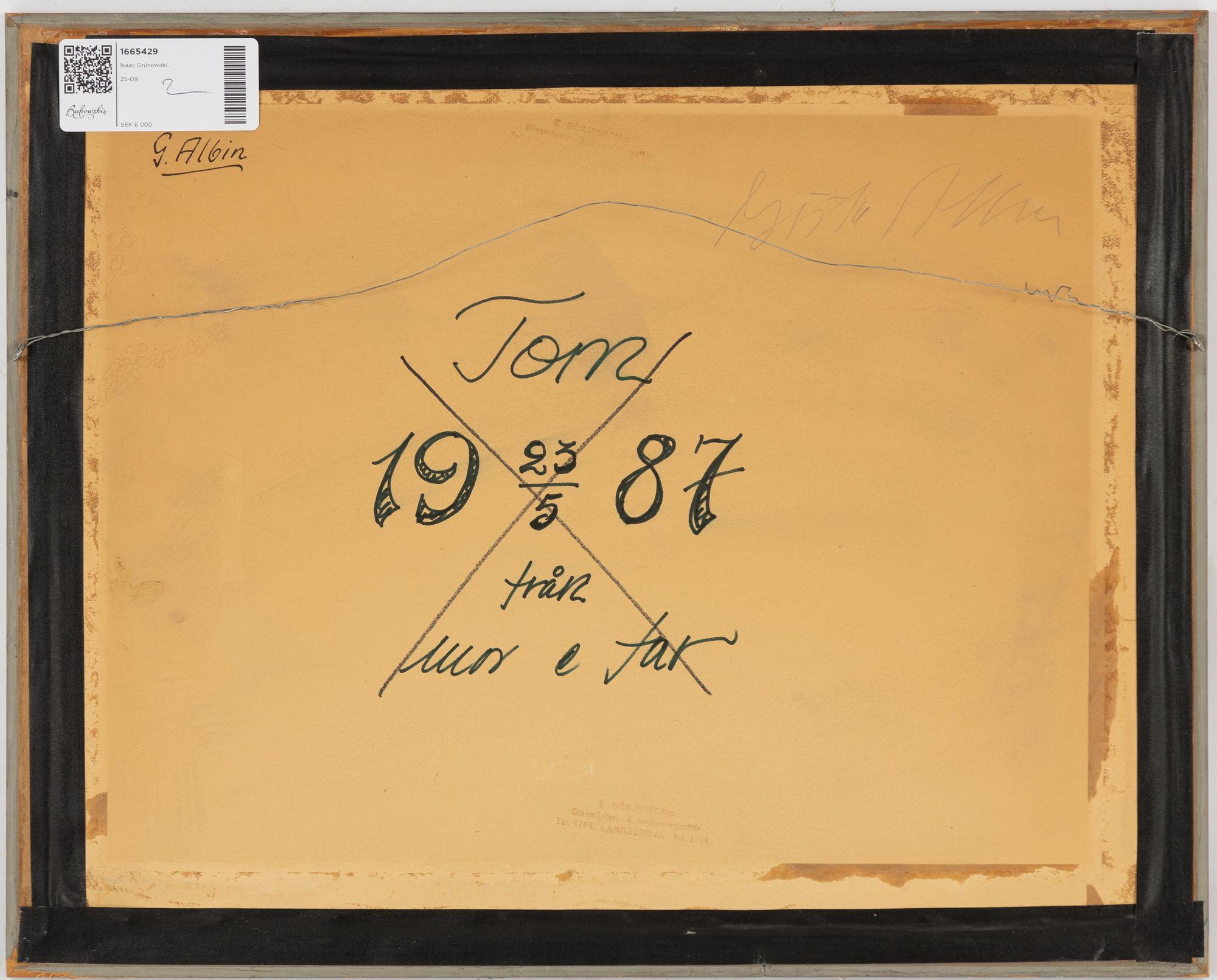 Isaac Grünewald. På Alassios badstrand.