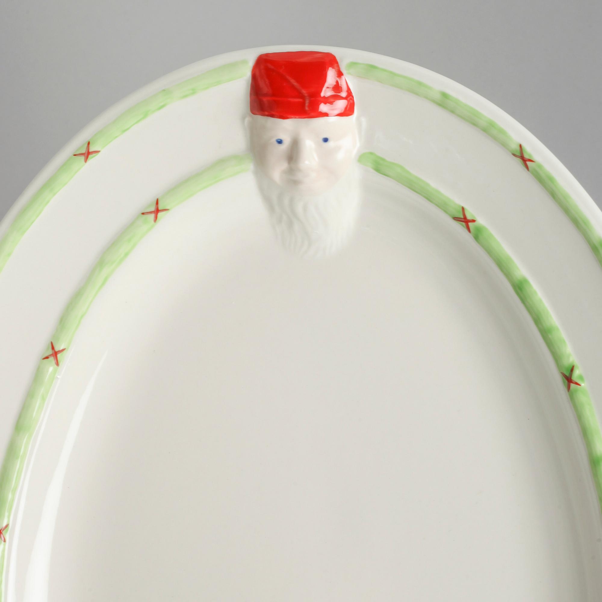 14 pieces of porcealin tableware from Gustavsberg, model "Jul", second half of the 20th century.