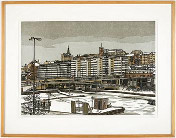 Svenolov Ehrén · SVENOLOV EHRÉN, färglitografi, signerad och numrerad 204/360, daterad -80.