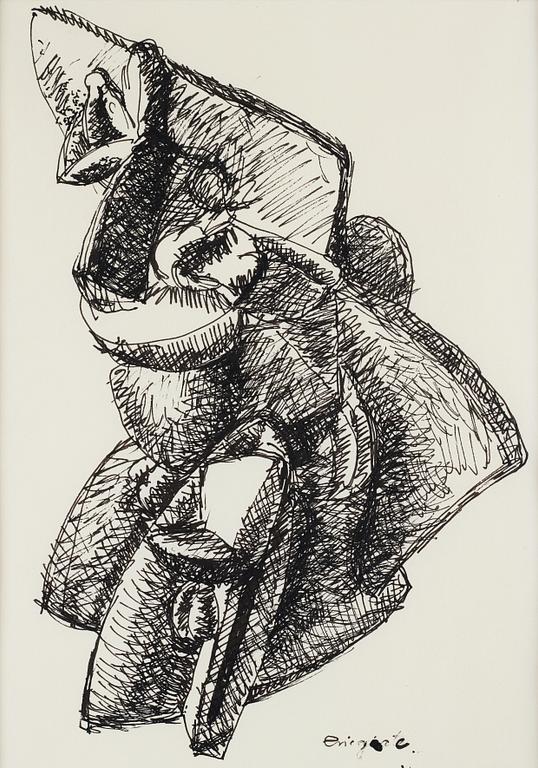 Eric Grate, ink, signed Eric Grate.