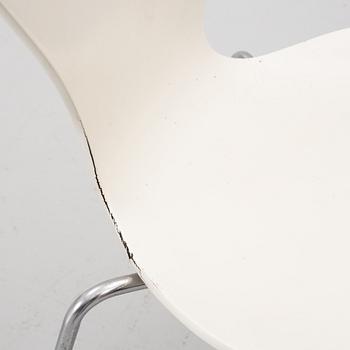 Arne Jacobsen, Stolar, 4 st, "Sjuan", Fritz Hansen, Danmark.