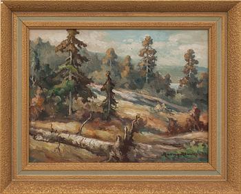 AARNE ALANKO, olja på duk, signerad och daterad 47.