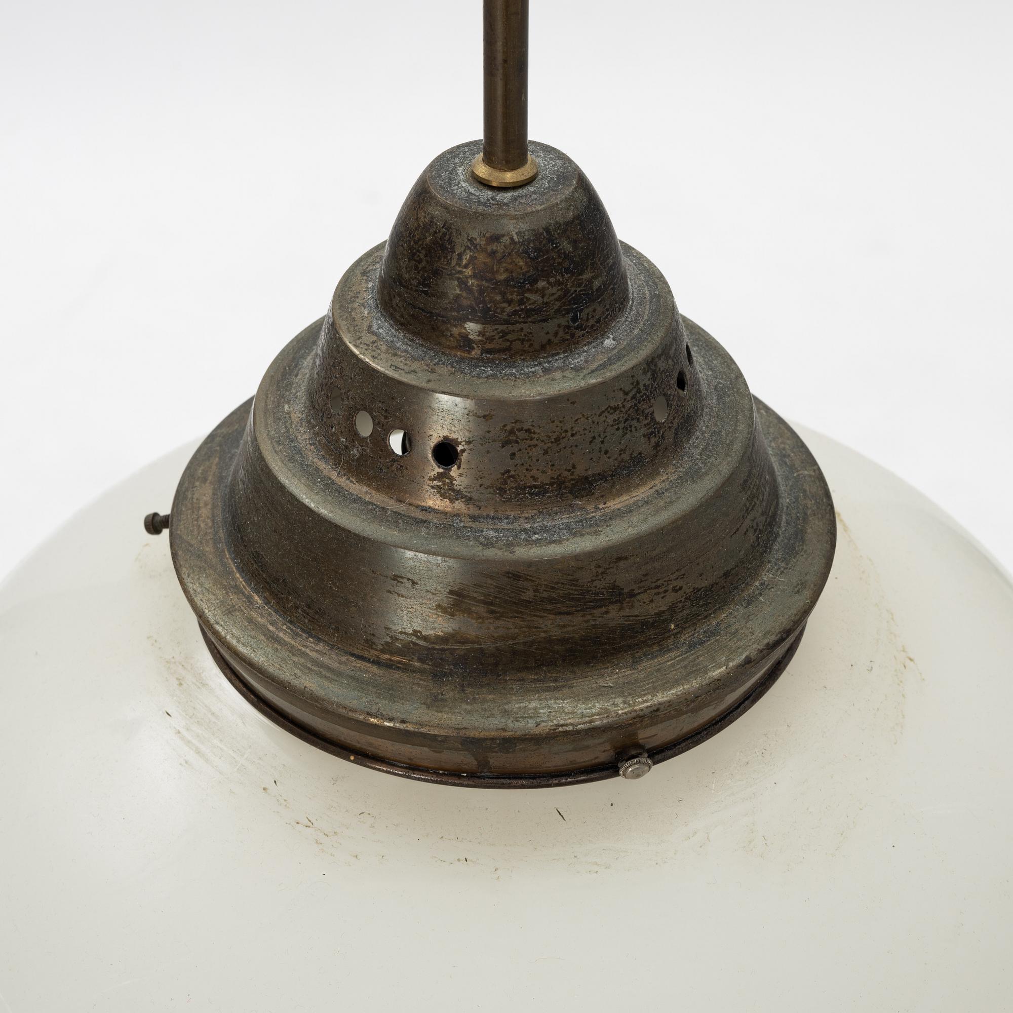 A ceiling light, mid 20th century.