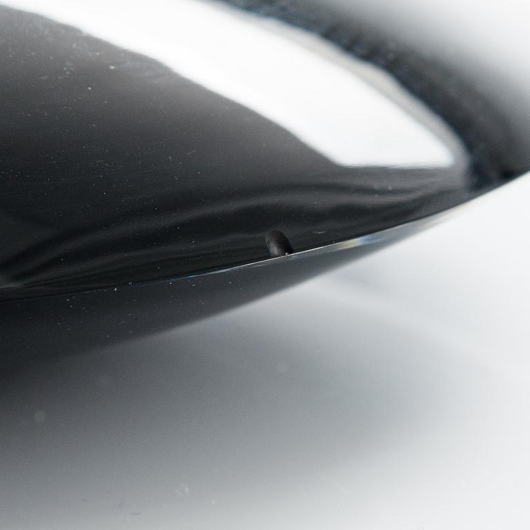 Timo Sarpaneva, glasskulptur, modell 3592 "Svart Lansett", signerad Timo Sarpaneva -58.