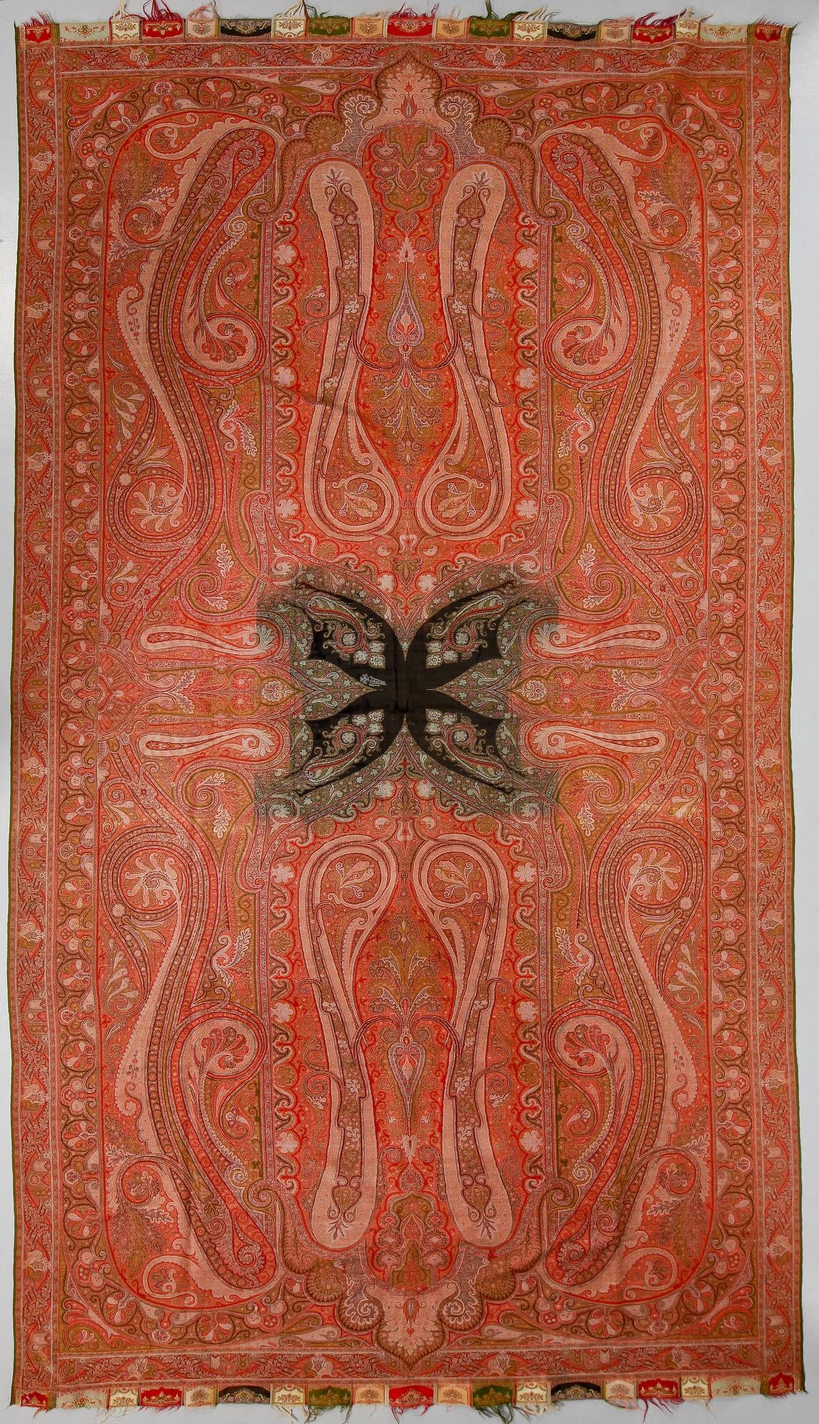 VÄVNAD, paisley, 1900-tal. 302x150 cm.
