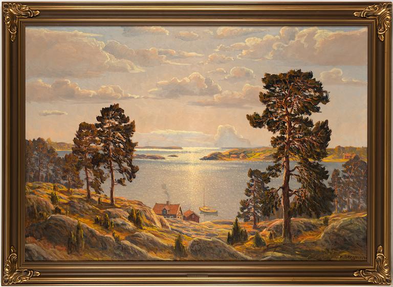 Karl Bergman, oil on canvas, signed.