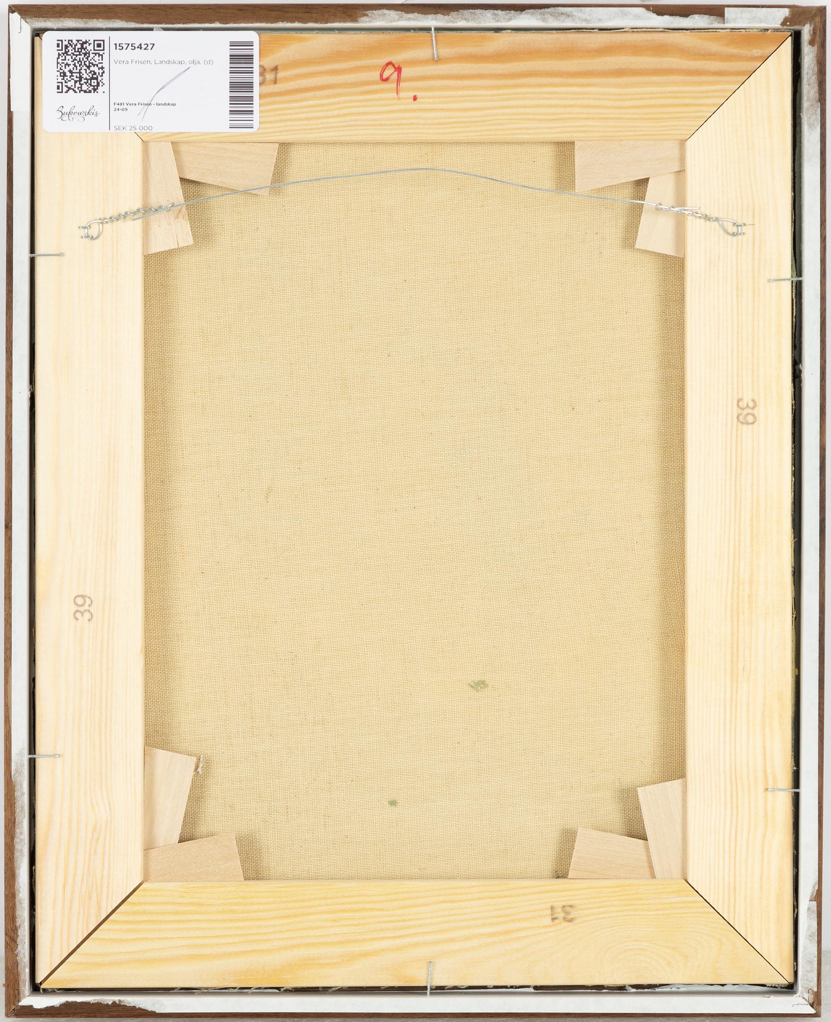 Vera Frisén, Skymning genom tallarna.