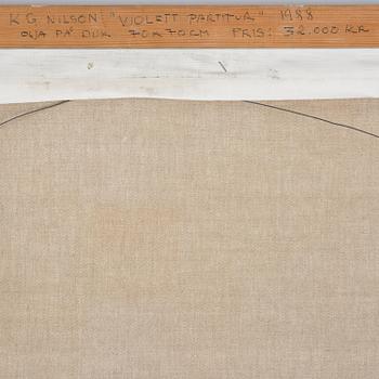 KG Nilson, "Violett partitur".