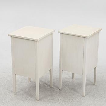 A pair of bedside tables, 20th Century.