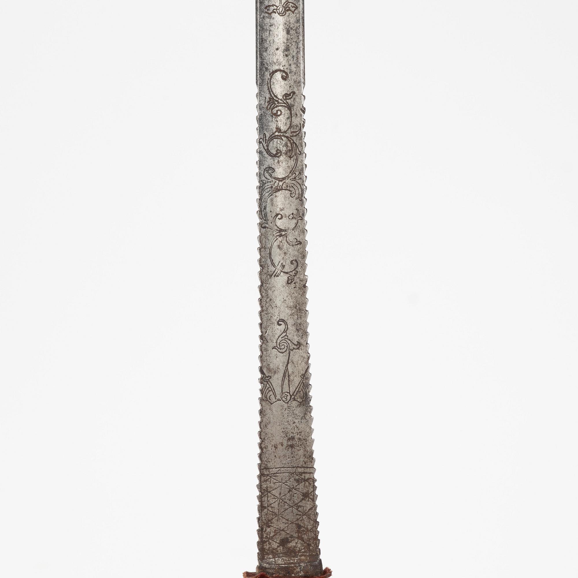 A smallsword, 18th century.