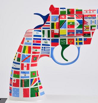 Carl Fredrik Reuterswärd, "One World for Non-Violence".
