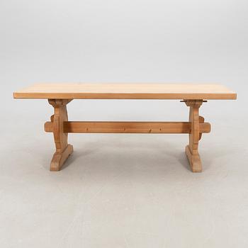 Dining table, pine, Krogenes Möbler, Norway mid-20th century.