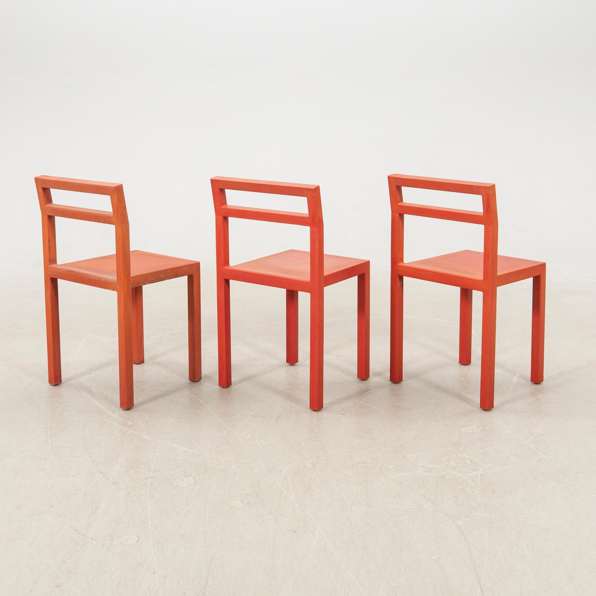 Boris Berlin & Poul Christiansen (Komplot design), chairs 7 pcs "Non" for Källemo 2000s.