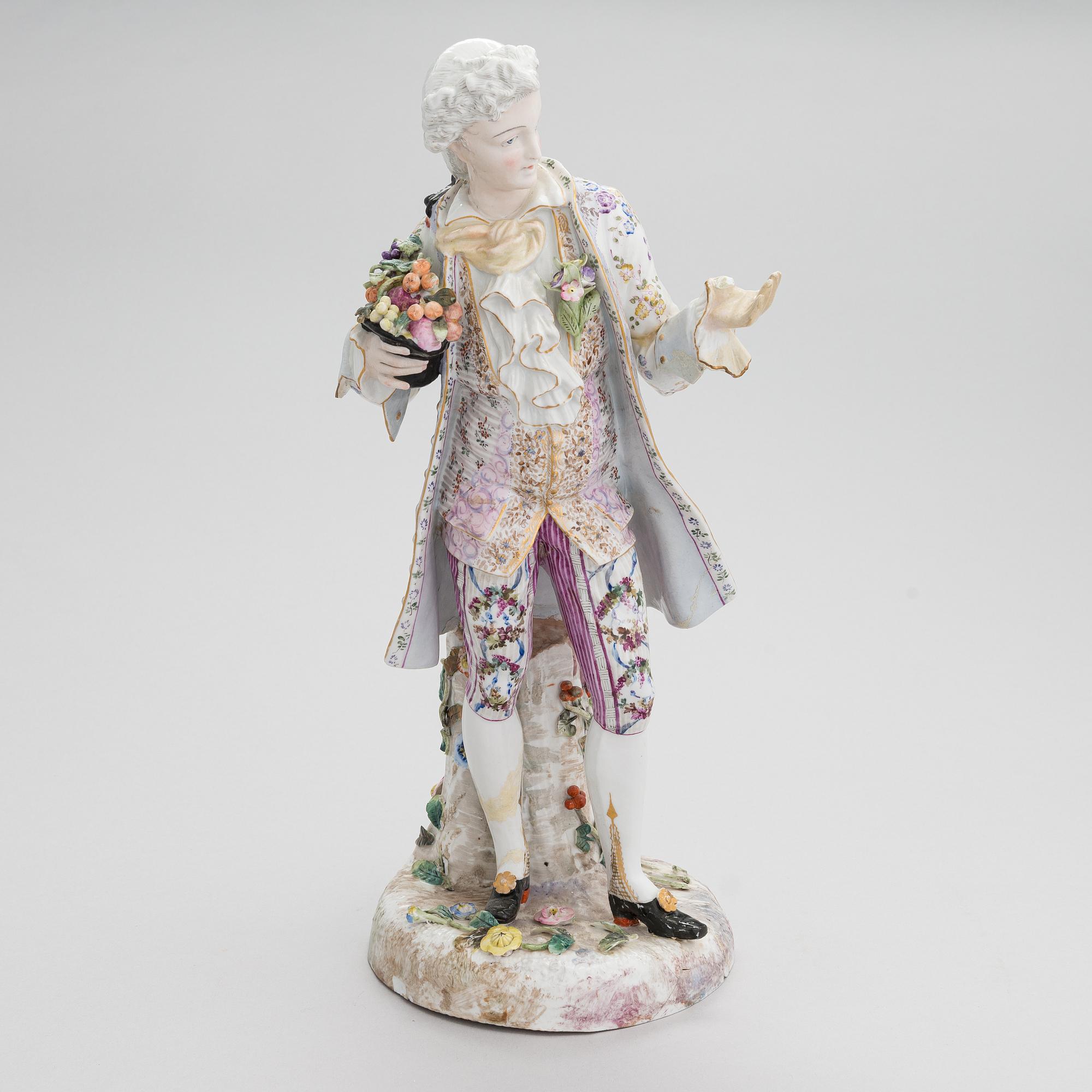 Figuriini, Meissen, posliini, Saksa, 1800-luku.