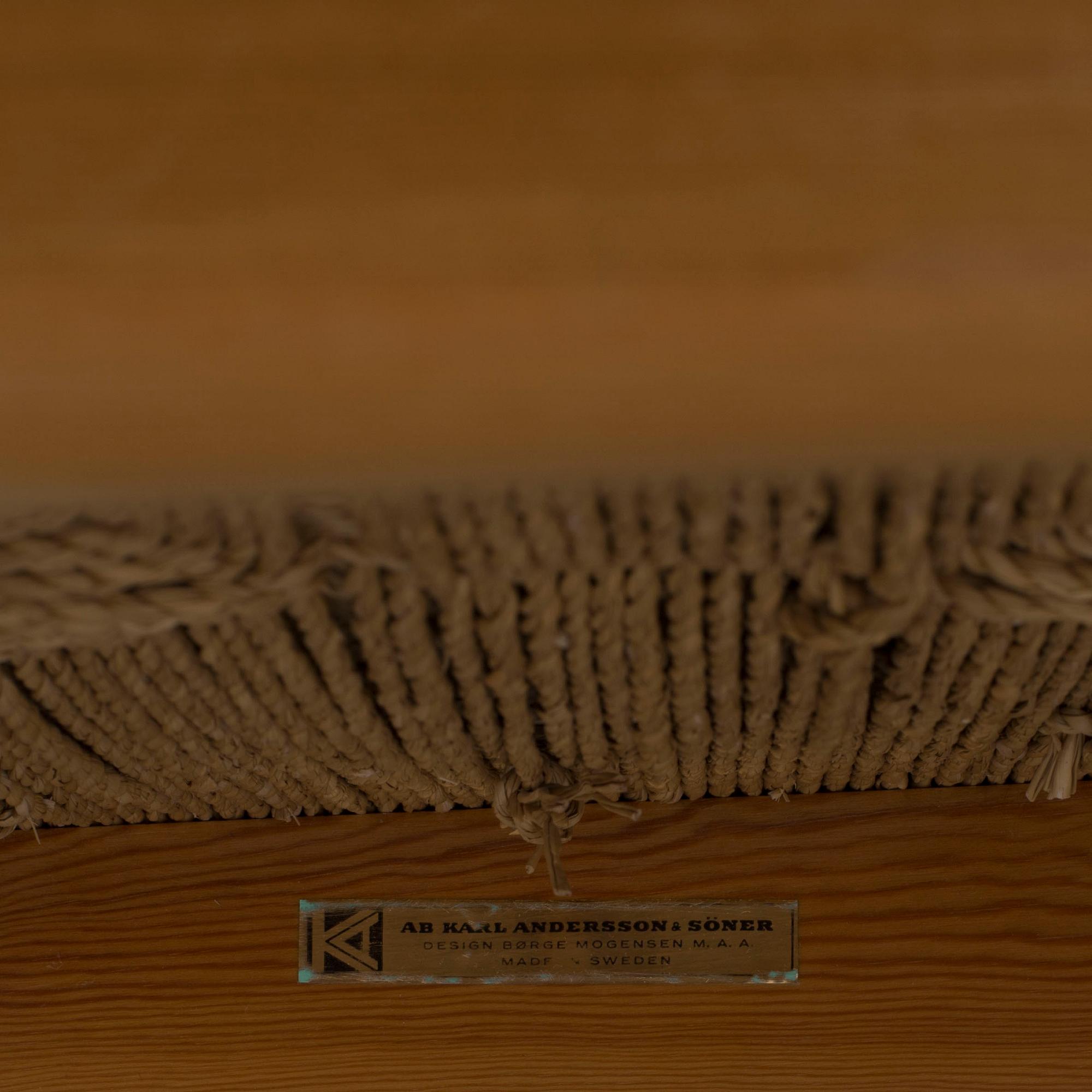 A SET OF 6 "ASSEBO" CHAIRS BY BÖRGE MOGENSEN.