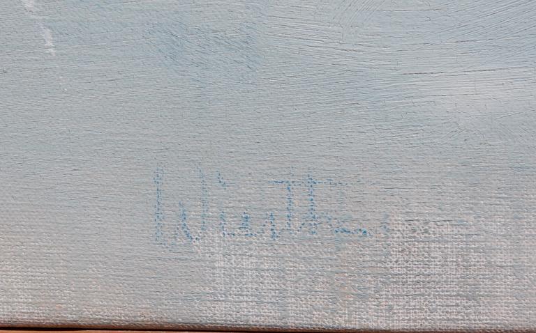 WIERTH, JOHN. Olja på duk, sign.