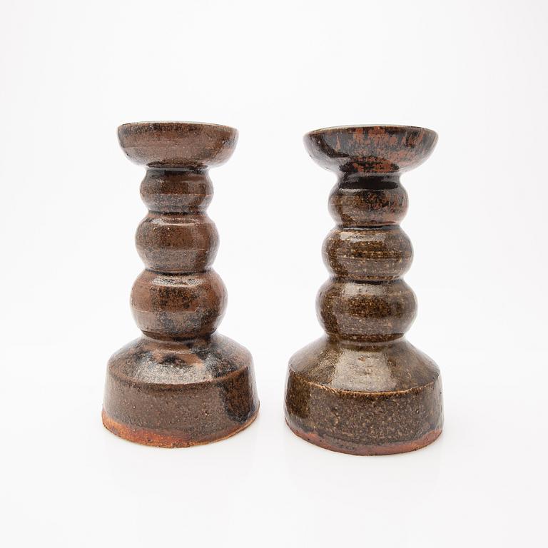 Ulla & Gustav Kraitz, Candle holders, a pair.