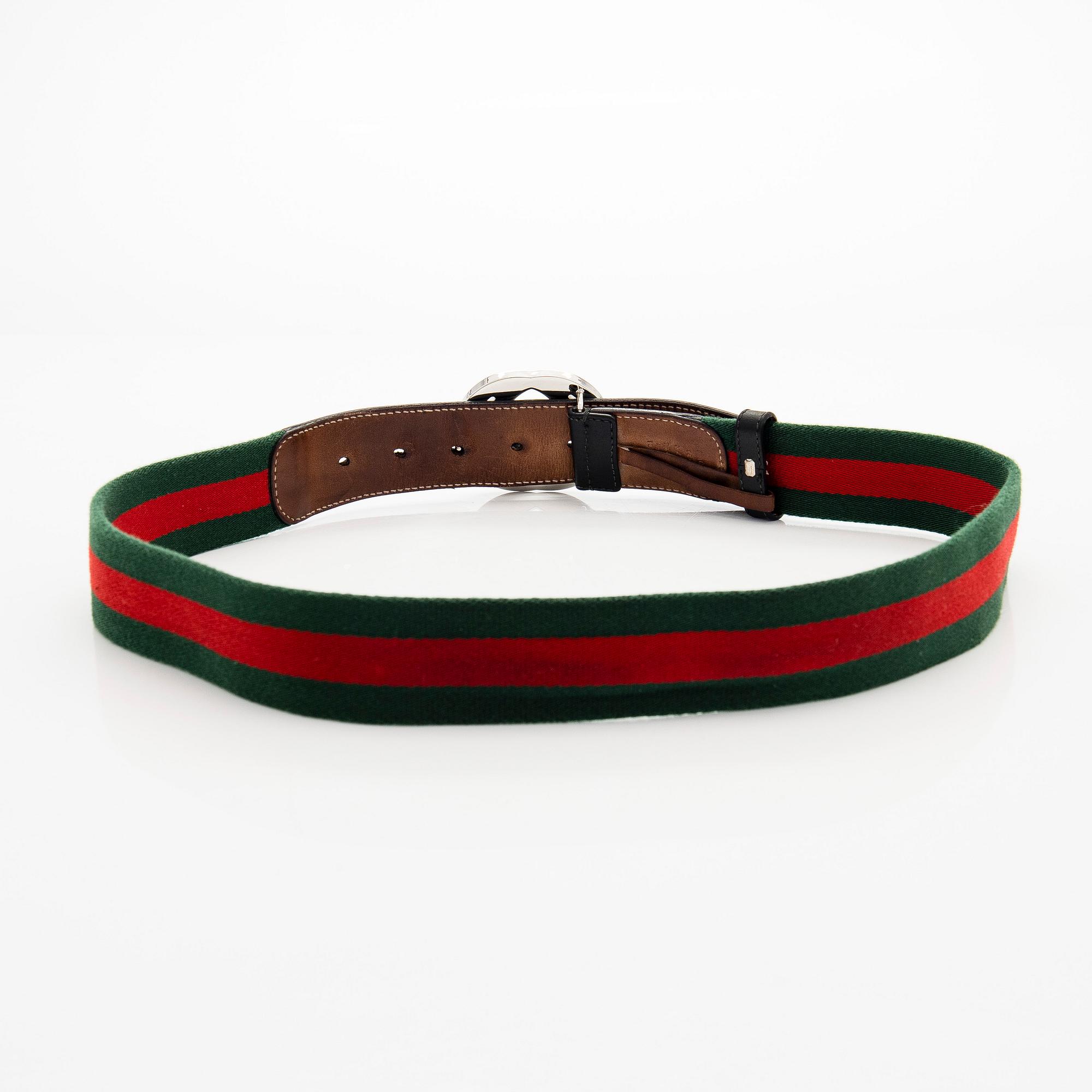 Gucci, A 'Verbier' scarf and a belt.