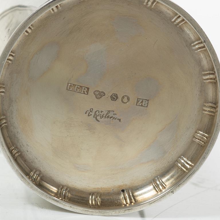Eric Råström, cup, silver, CG Råström, Stockholm 1950.