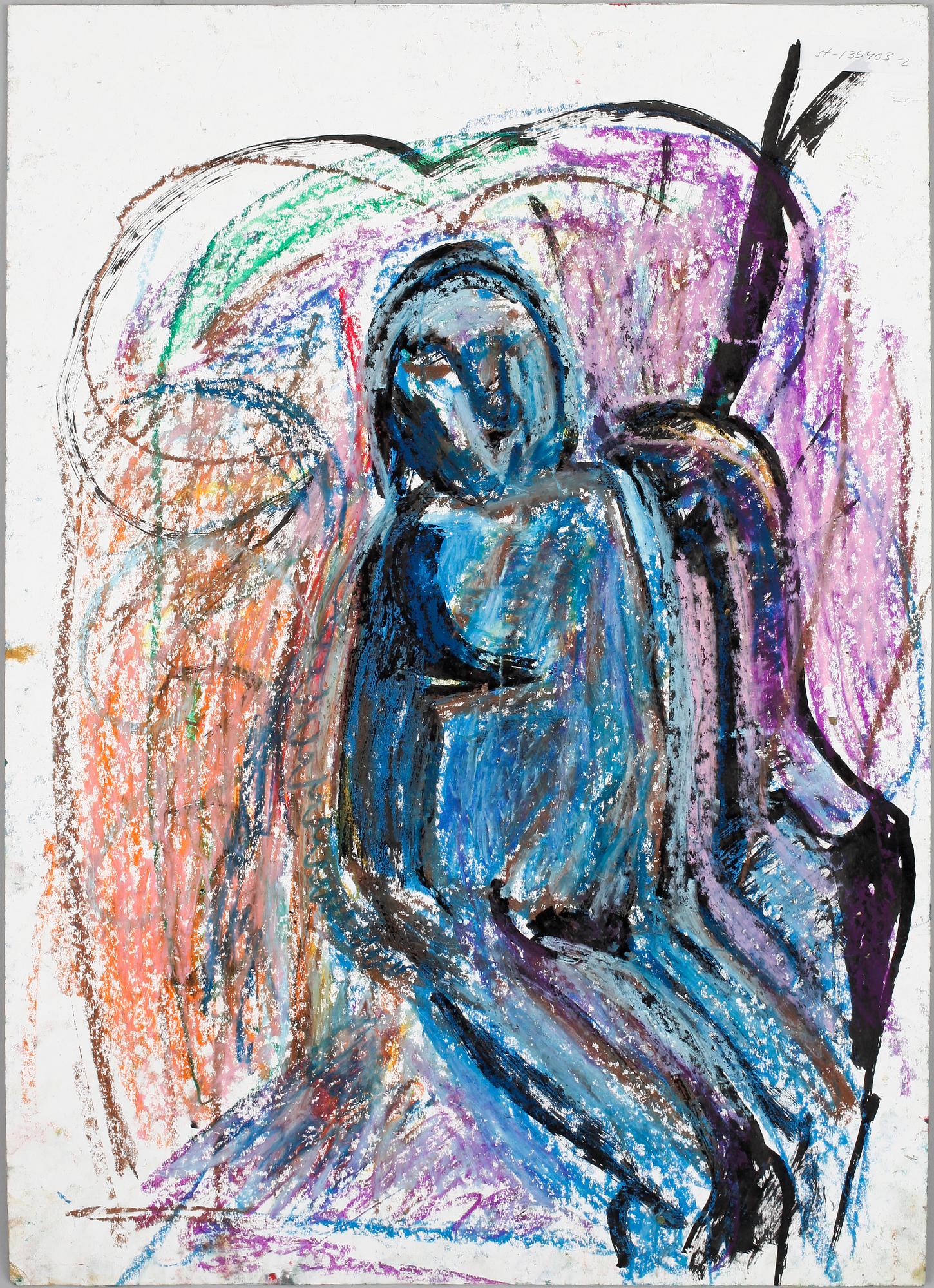 ERLAND CULLBERG, krita. Sign.