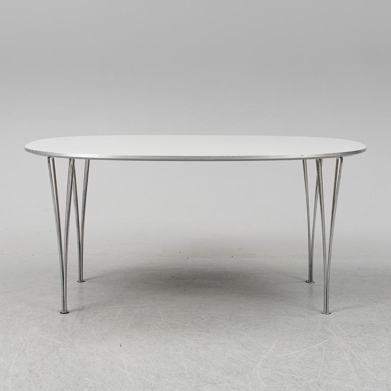 BRUNO MATHSSON & PIET HEIN, matbord "Superellips", Fritz Hansen, Danmark, 1989.