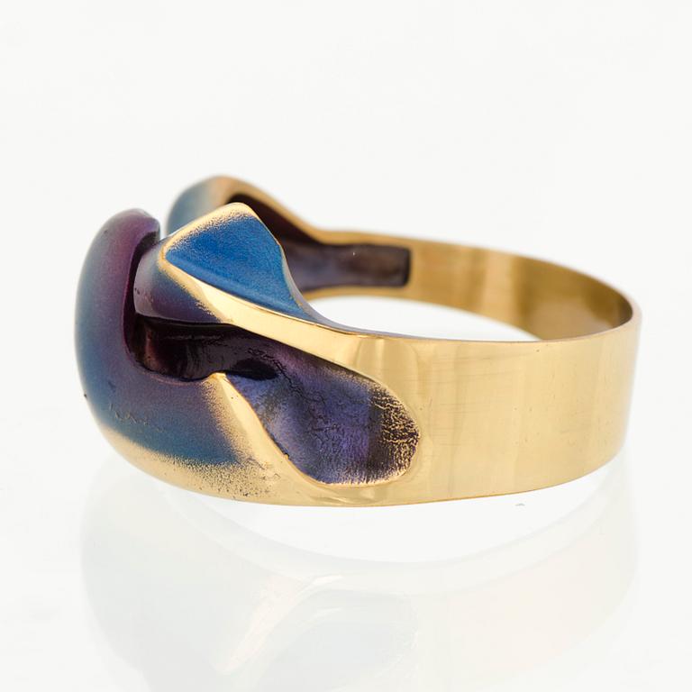 BJÖRN WECKSTRÖM, RIIPUS, RANNEKORU ja SORMUS, tulipronssia. Lapponia 1970-luku.