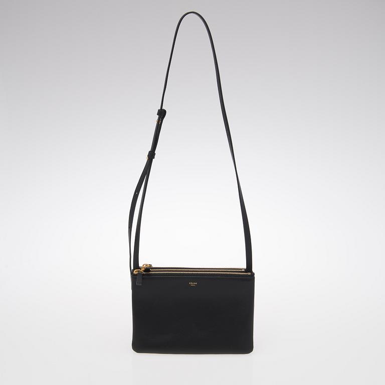 A Black Small Trio Shoulder Bag.