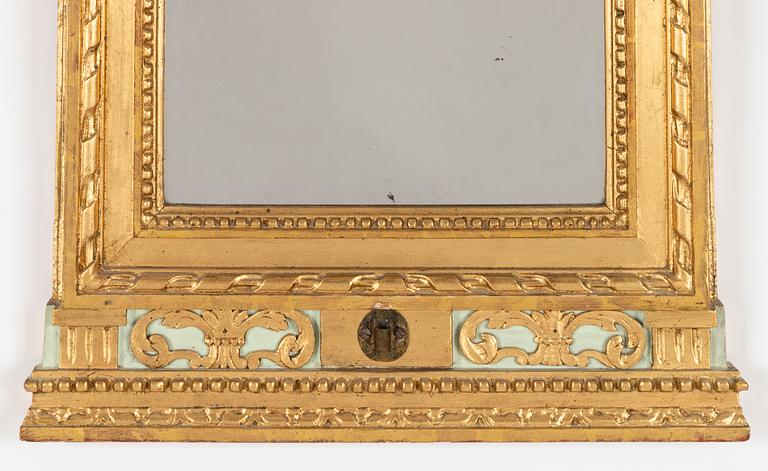 Spegellampett, sengustaviansk, omkring 1800.