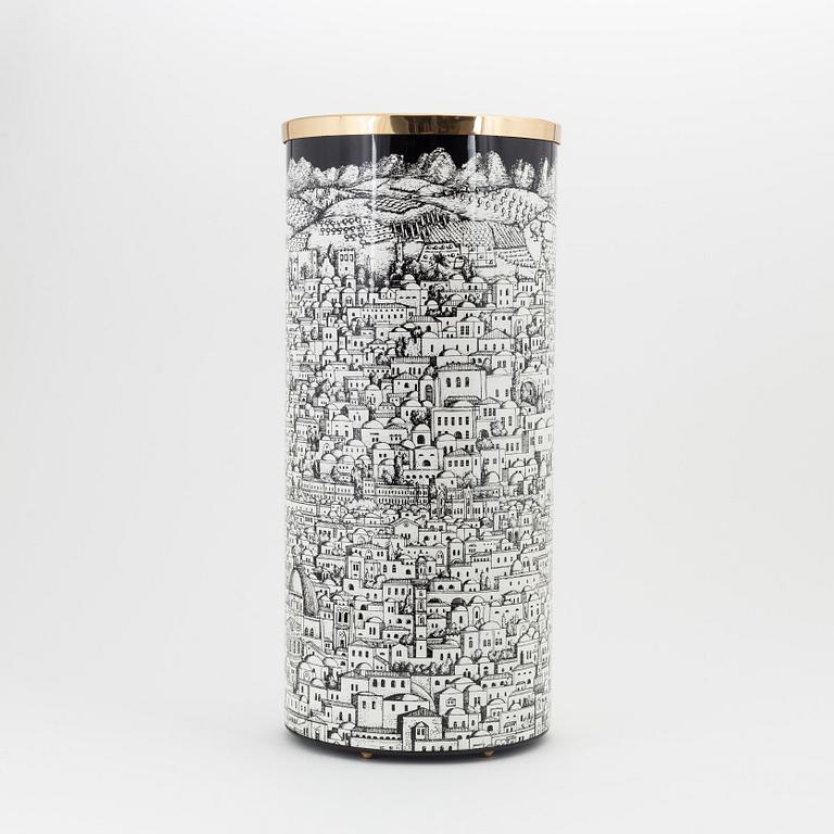 An umbrella stand "Gerusalemme/Jerusalem" by Fornasetti, Milano, Italy.