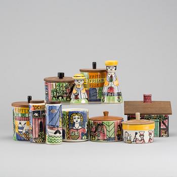 ANITA NYLUND, 11 delar, flintgods, Jie, Gantofta, 1950/60-tal.