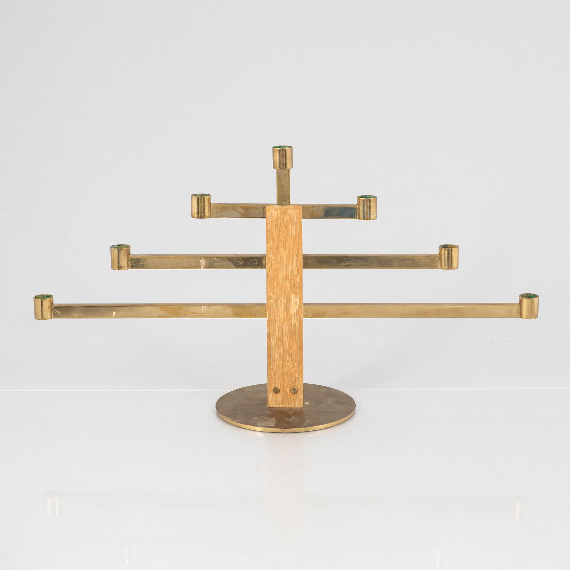 Hans-Agne Jakobsson, a model L 54 candelabrum, Markaryd, mid-20th Century.
