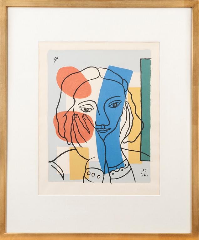 FERNAND LÉGER, serigrafi, signerad i plåten, och daterad -52.