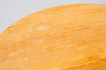 Pinewood table by CARL MALMSTEN, around mid 20th century.