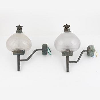 Hans-Agne Jakobsson, wall lamps, a pair, model S1591, Hans-Agne Jakobsson AB, mid-20th century.