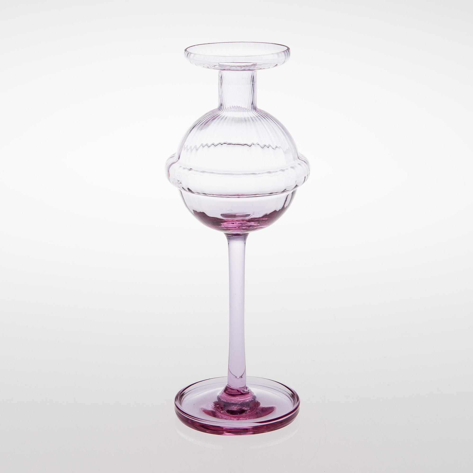 NANNY STILL, KYNTTILÄNJALKA, lasia, "Sulttaani", Riihimäen Lasi, 1960-luku.