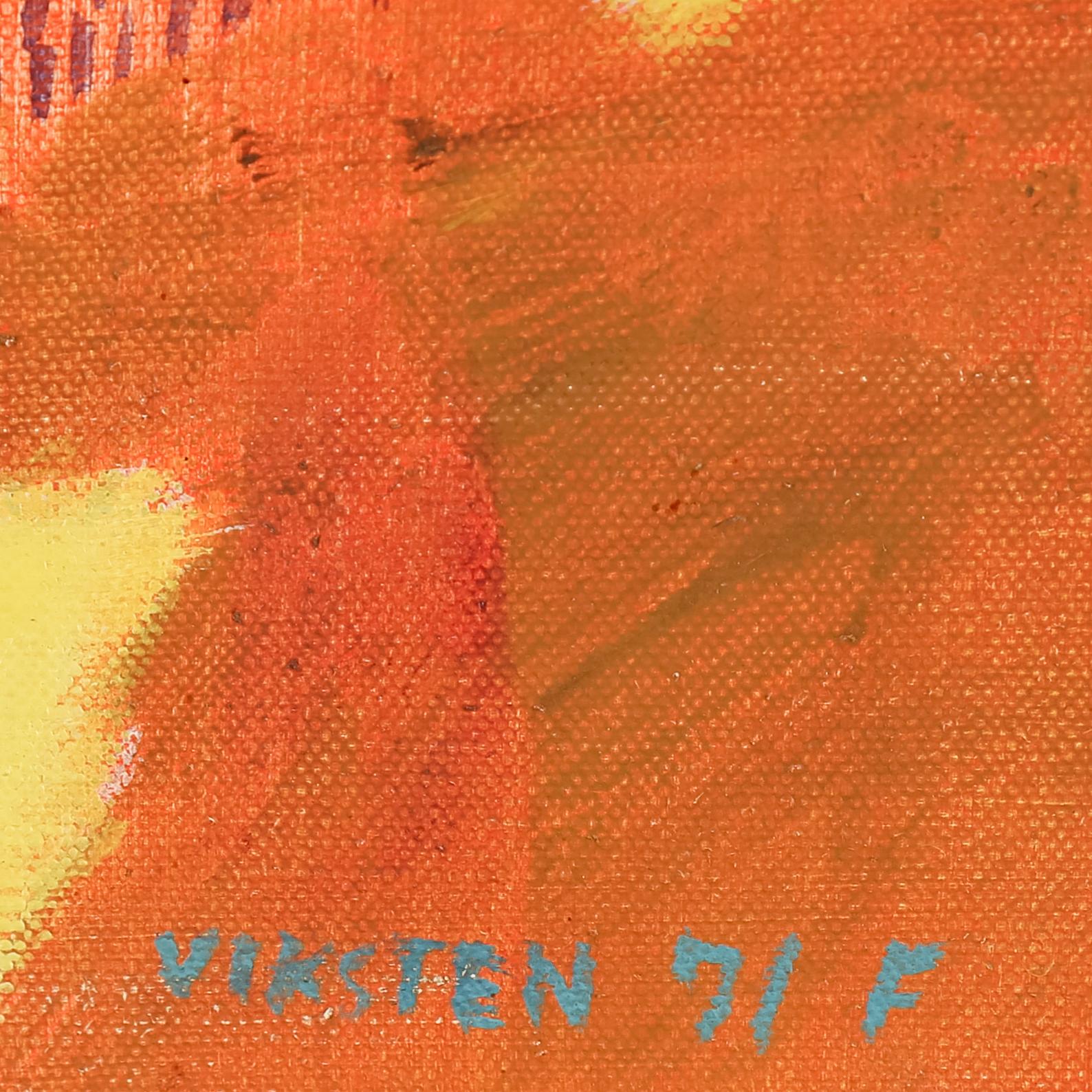 HANS VIKSTEN, Oil on canvas, signed and dated -71.