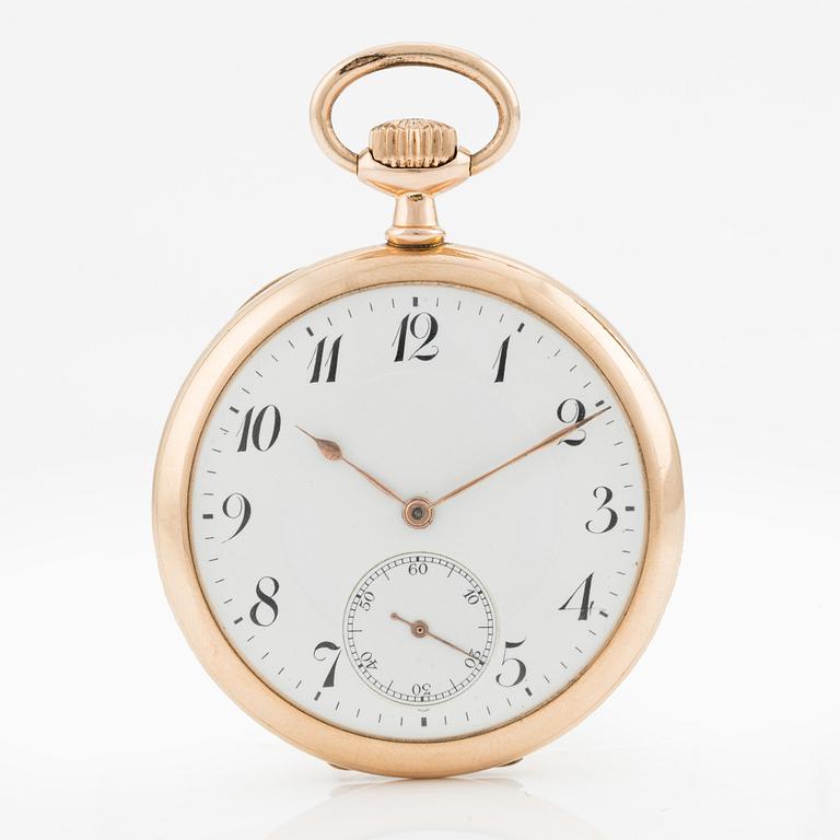 Pocket watch, 14K gold, wristwatch, 50 mm.