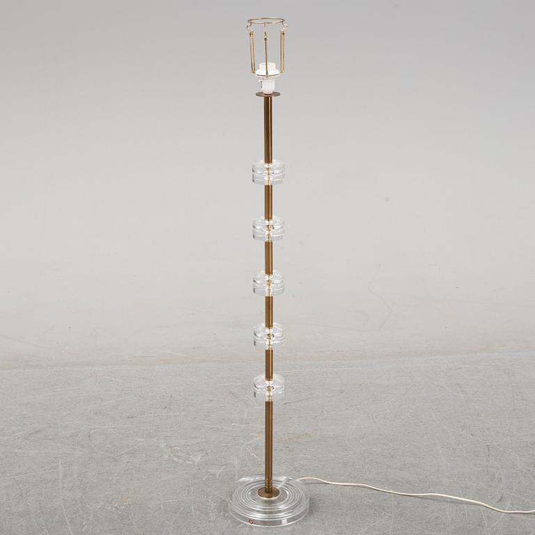 Carl Fagerlund, golvlampa, Orrefors, 1960-tal.