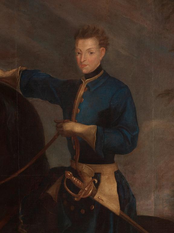 David von Krafft Circle of, "Karl XII till häst".