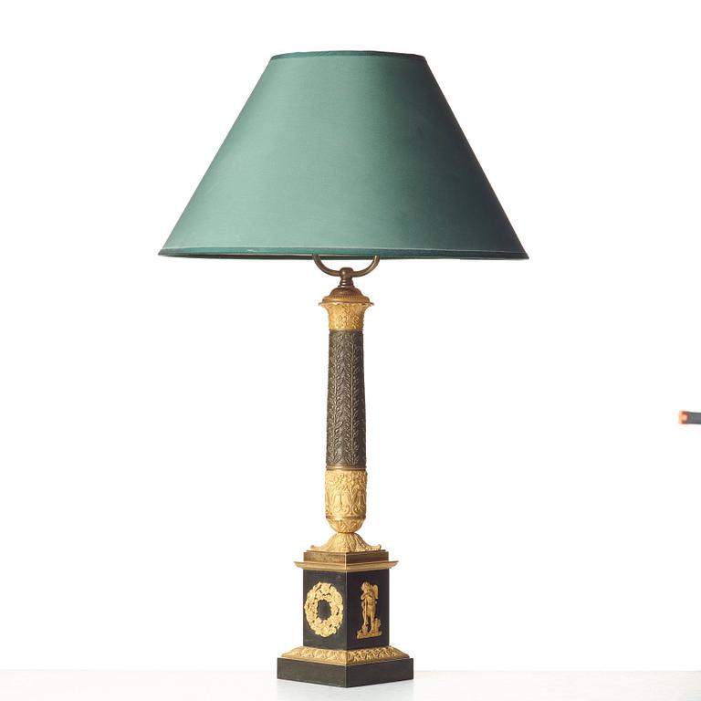 A French late Empire 19th century table lamp.