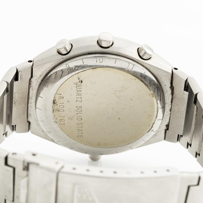 Heuer Chronosplit, wristwatch, 40 mm.
