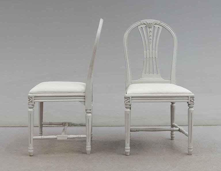 STOLAR, 12 st, gustaviansk stil, 1900-talets andra hälft.