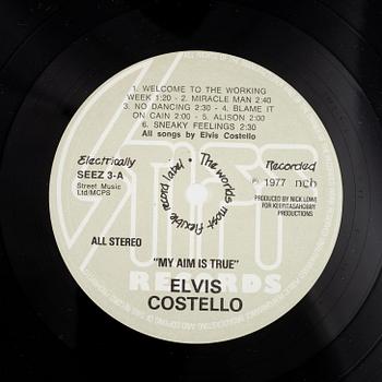 Elvis Costello, "My Aim Is True", signed LP, 1977.