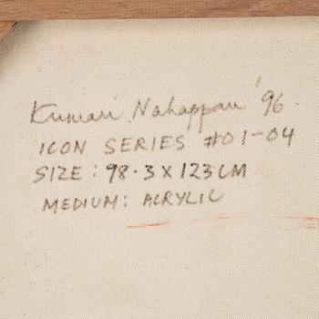 Kumari Nahappan, akryl på duk, signerad och daterad -96 a tergo.