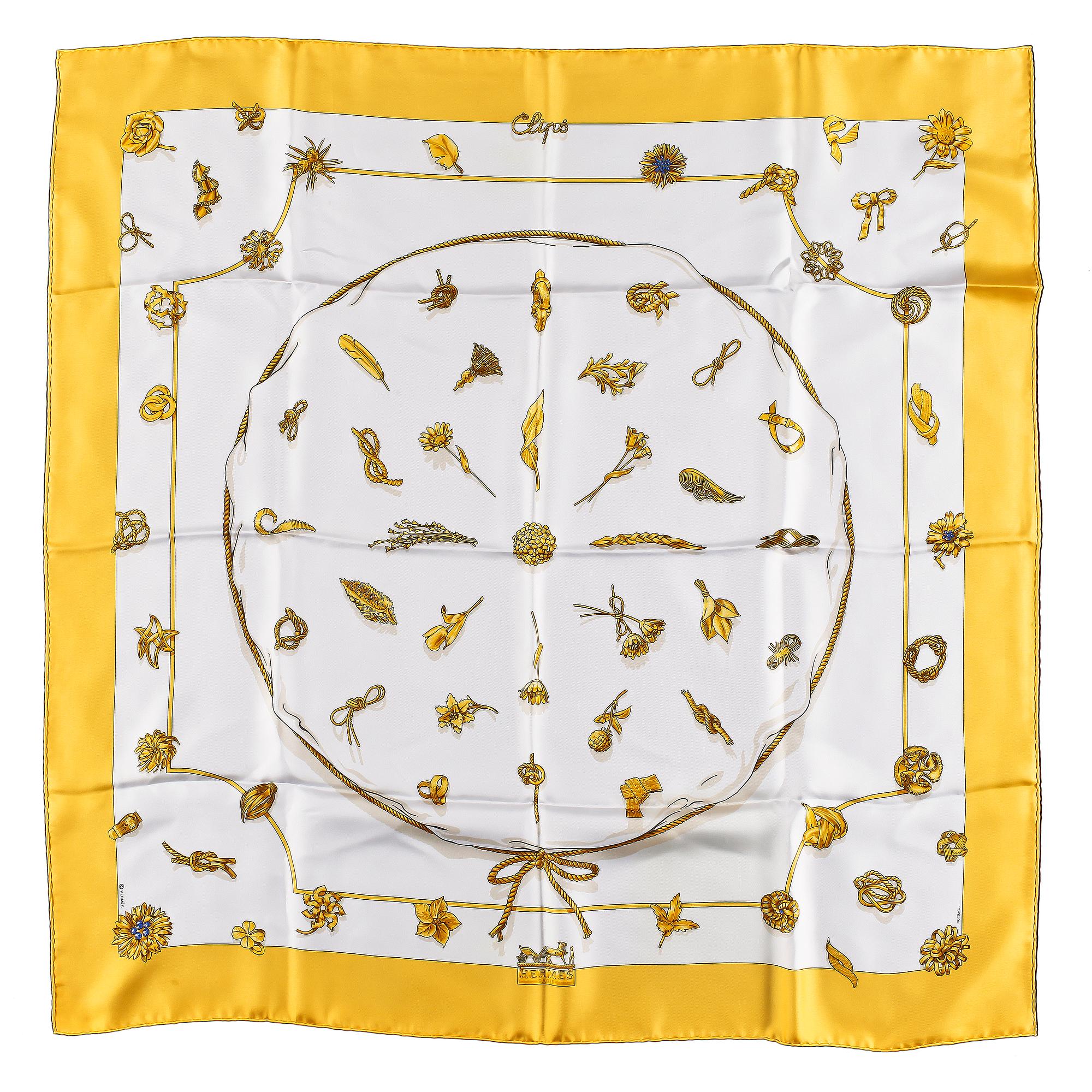 HERMÈS, scarf, "Clips".