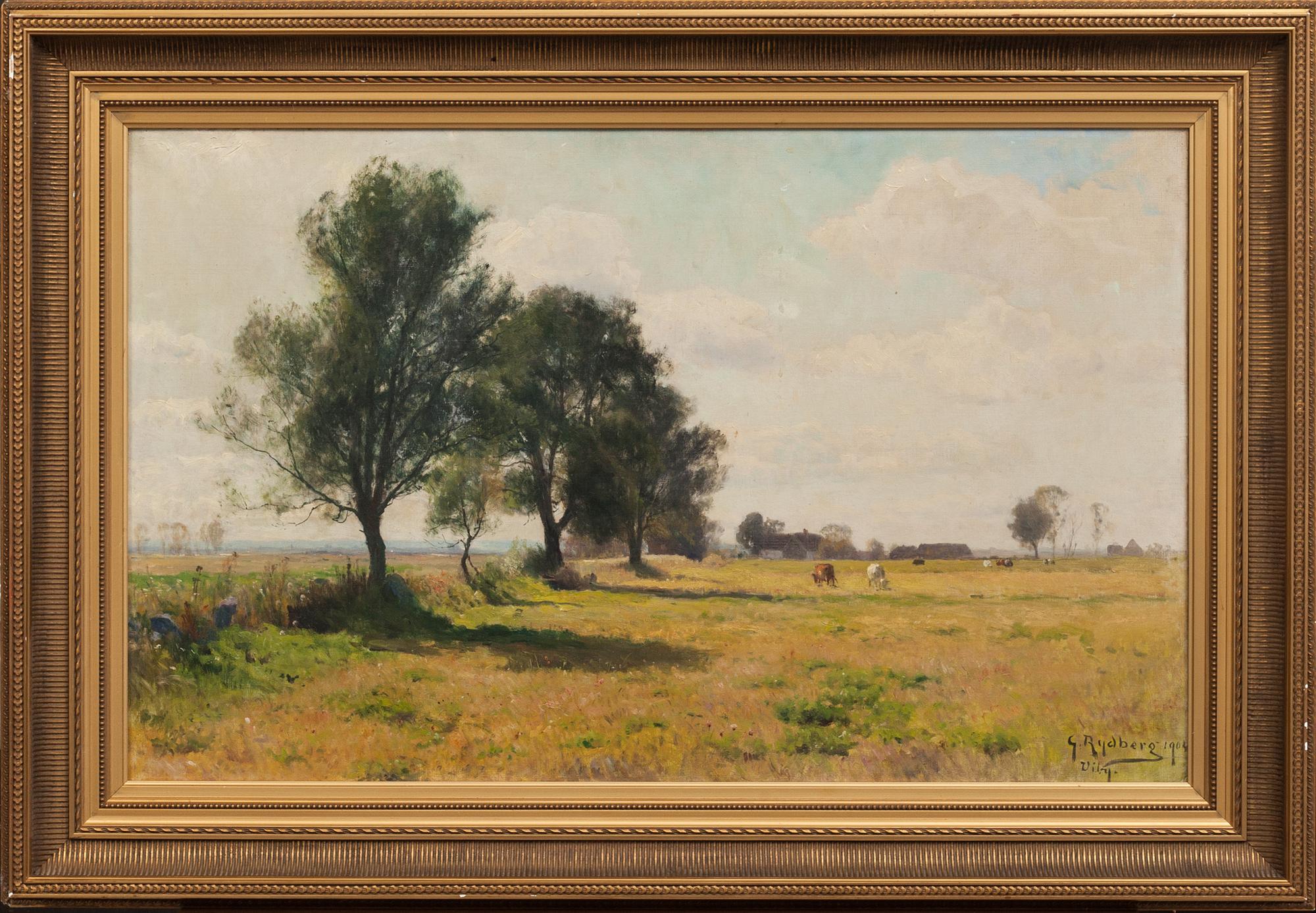 GUSTAF RYDBERG, olja på duk. Signerad och daterad 1904.