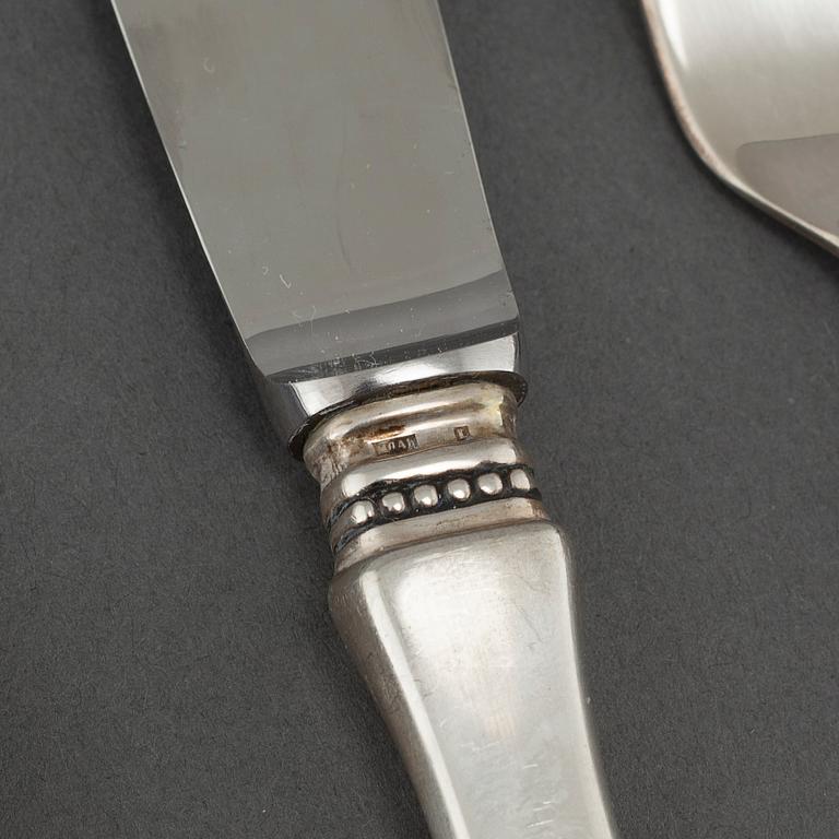 23 pieces of silver cutlery from MGAB in Lidköping, model "Uppsala", 1970s.