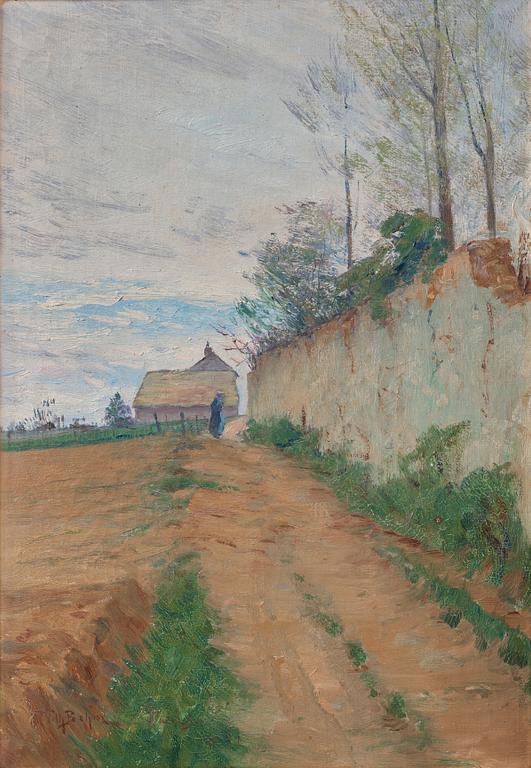 Wilhelm Behm, Country road, outskirts of Paris.