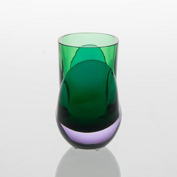 VAS, glas, "Kukka N 518", Heikki Orvola, Nuutajärvi Notsjö, 1970-tal.